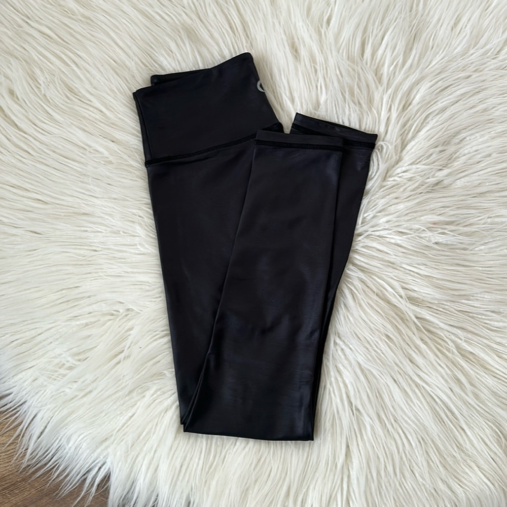 ZYIA active • metallic black leggings, size 2